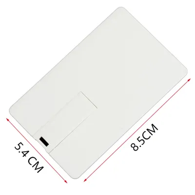Weiße Karte, USB-Flash-Laufwerk, 128 GB, zum Aufdrucken von Kreditkarten, Bankkarten, Stifttablett, 4 GB Memory Stick, das Geschenk der Erinnerungen Image