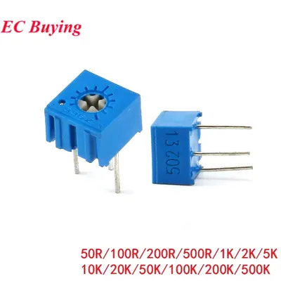 10 Stück/5 Stück 3362 3362 P Trimmerpotentiometer Variabler Widerstand 1 K 2 K 5 K 10 K 20 K 50 K Image