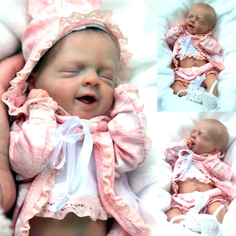 Mini bebe reborn kit Salia 12 pollici Reborn Baby Kit bambola in vinile Non verniciato smontato Parti di bambola Kit bambola rinata vuota fai da te