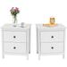 Nightstand for Bedrooms W/ 2 Drawers, Side Table Large Storage 15.7"D x 18.9"W x 21.7"H
