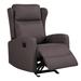 Rocking Recliner Chair for Living Room, Adjustable Manual Recliner Chair, Upholstered Reclining Single Sofa with Lumbar Support