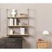 Industrial Wall Mounted Iron Floating Pipe Shelves, DIY Open Bookshelves