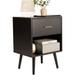 with Charging Station nightstand with Drawer, 15"D x 19"W x 26"H