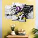 Elephant Stock Flower Dried Bouquet Pop Multi Piece Canvas Print On Canvas 4 Pieces Set Metal | 52 H x 32 W x 1.25 D in | Wayfair