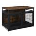 EASTIN 37.4 Furniture Dog Cage Dog Crate for Small/Medium Dogs Three door and Three lock Anti-chew Features Pet Crate furniture End Table Night Stand Indoor Use Rustic Brown