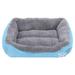 Dog Bed with Furry Cushion Elegant Rectangular Bed for Pet Indoor Bed