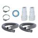 Pool Hoses 1 1/2\ Swimming Pool Filter Hose Replacement Kit 4.9 Feet 2 Pack