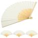 4pcs Chinese Traditional Folding Fan Blank DIY Hand Fan Handheld Fan for Performance Wedding Party