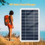 Anself 2W 5V Portable Solar Waterproof Solar Panel for Camping with USB Plug for Charging Mobile Phones Fans LED Light Home Camera