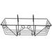 1pc Iron Plant Stand Hanging Planter Pot Flowerpot Planter Wall Mounted Square Flower Rack Iron Metal Stand (Black)