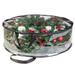 Hxoliqit 11.8 inch Transparency Christmas Wreath Storage Container Artificial Christmas Wreath Storage Holiday Wreath Storage Bag (Multi-color)