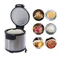 20QT Commercial Electric Rice Warmer Heater Pot with Non-stick Inner 110W Stainless Steel Rice Warmer WF-B19S