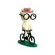 Ozmmyan Holiday Decor People Coffee Time Succulent Planter Bicycle Planter - Plat Pot With Drainage - People Planter - Cute Planter Home Decor Clearanc
