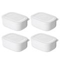 4Pcs Rice Storage Boxes Small Bento Boxes Plastic Boxes Food Storage Containers