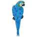 BYARSS Resin Lifelike Bird Ornament FigurineFinches Mynah Budgies Garden Model Toy Garden Sculpture Wall Decor(Blue Left)