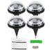 Solar Lights - 8 LED Solar Ground Lights Solar Powered Pathway Lights Waterproof Disk Lights for Garden Yard Pathway Lawn Patio Fences Landscape
