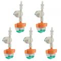 VIFERR 5pcs Micro Drip Fitting 5pcs Rotary Sprinkler with Antidrip Hanging Sprayer Garden Irrigation Micro Drip Fitting Accessories for Flower Beds Vegetable Gardens Lawn