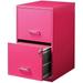 HBBOOMLIFE Scranton & Co 2 Drawer File Cabinet in Pink