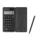 Foldable Calculator Notepad Solar Calculator with LCD Writing Tablet Portable Foldable Desktop Calculator for Office Study Room
