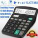 Clearance TOFOTL Office Calculator TSV Function Desktop Calculator With 12 Digit Large LCD Display Solar And Battery Dual Power Sensitive Button Handheld Basic Calculator