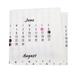 Nikou Wall Calendar 50x70cm Simple Style 2020 Hanging Calendar Cloth Wall Calendar Home Background Decoration(?????)