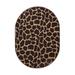 Brown Oval 5' x 8' Area Rug - Hokku Designs Guddu Animal Print Machine Woven Nylon Area Rug Nylon | Wayfair 3D7928CE499D4C09AB56CB3256776B54