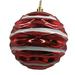 The Holiday Aisle® Ball Ornament Plastic in Red/White | 3.7 H x 3.7 W x 3.7 D in | Wayfair 7F2B4D70B9F44FA1AF7088CA44423C5E