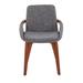 Wade Logan® Whitacre Upholstered Arm Chair Upholstered, Wood in Gray/Brown | Wayfair 9AC2A262E04243C38B6AB4B5818FE227