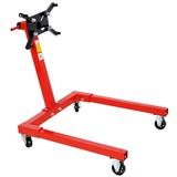 Engine Stand Engine Motor Stand With Rotating Head Adjustable Arms Foldable Engine Lift Stand With 4 Casters
