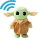 Talking Baby Yoda 20CM Walking Baby and Toy Repeats What You Say Plush Animal Toy Electronic Toy for Boys Girls Stuffed Animal Baby Doll for Kids Gifts