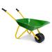 BULYAXIA Kids Wheelbarrow Outdoor Kids Toy Wheelbarrow w/Steel Tray and Rubber Hand Grips Durable Metal Construction Child Barrow Toddler Size Garden Wheel Barrel (Green)