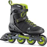 Rollerblade Zetrablade PP Men s Adult Fitness Inline Skate Black and Lime Performance Inline Skates 8