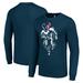 Men's Starter Navy Houston Texans Logo Graphic Long Sleeve T-Shirt