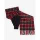 Men's Barbour Tartan Mens Scarf & Glove Gift Set - Cranberry - Size: ONE size