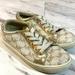 Michael Kors Shoes | Holiday Girl 13 Michael Kors Golden Gold Van Shoes | Color: Gold | Size: 13g