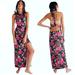 Free People Dresses | Free People Mimi Floral Printed Dress Black Combo Size Xl | Color: Black | Size: Xl