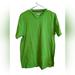 Under Armour Shirts | Men's Under Armour Green T-Shirt Short Sleeve V Neck Cotton Heatgear Size Medium | Color: Green | Size: M
