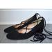 J. Crew Shoes | Jcrew $218 Lace-Up Heels In Suede 7.5 Black F4867 Shoes Block New Classic Casual | Color: Black | Size: 7.5