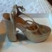 Jessica Simpson Shoes | Jessica Simpson Gold Heels. Excellent Condition. Worn Once Size 6. | Color: Gold | Size: 6