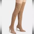 Coach Shoes | Coach Luxury Thigh High Suede Boots. | Color: Cream/Tan | Size: 9