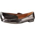 Coach Shoes | Coach Walsh Metallic Mirror Leather Flat Slip-On Shoe Anthracite/Black 7 New | Color: Black/Silver | Size: 7