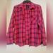 American Eagle Outfitters Tops | American Eagle Plaid Button Up | Color: Blue/Pink | Size: Xl