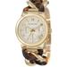 Michael Kors Accessories | Michael Kors Chronograph Gold Dial Two Tone Steel Strap Watch For Women - Mk4222 | Color: Brown/Gold | Size: 6.75"