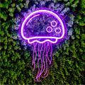 Urban Outfitters Wall Decor | Jellyfish Purple Pink Neon Led Light Animal Wall Room Decor Patio Kid Teen Gift | Color: Pink/Purple | Size: Os