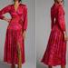 Anthropologie Dresses | Anthropologie Hutch Ciara Zebra-Striped Wrap Maxi Dress Xs | Color: Pink/Red | Size: Xs