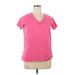 Avenue Short Sleeve T-Shirt: Pink Tops - Women's Size 14 Plus