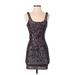 Topshop Cocktail Dress - Bodycon Scoop Neck Sleeveless: Black Dresses - Women's Size 2