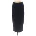 ASOS Casual Midi Skirt Calf Length: Black Solid Bottoms - Women's Size 4