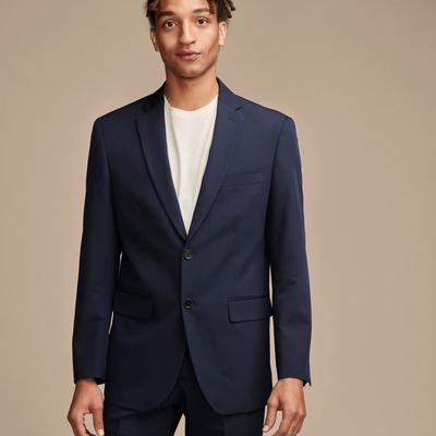 Lucky Brand Suit Separate 4-Way Stretch Blazer - Men's Clothing Jackets Coats Blazers in Dark Blue, Size 40