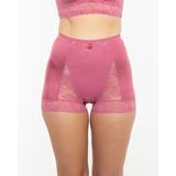 Plus Size Women's Pin Up Lace Control Panty Panty by Rhonda Shear in Dark Pink (Size 1X)